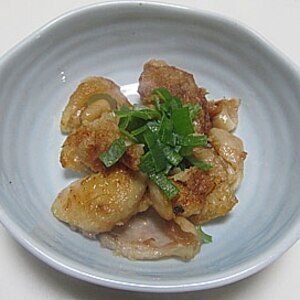 鶏皮の梅生姜ソテー